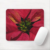 Red Poinsettia Mousepad (Mit Mouse)