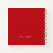 Red Poinsettia New Mr. Guest Book Notizblock (Rückseite)