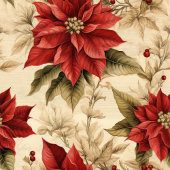 Red Poinsettia Paper Napkins Rustic Holiday Look Serviette