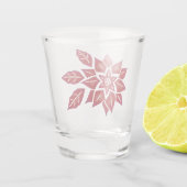 Red Poinsettia Schnapsglas (Rückseite)