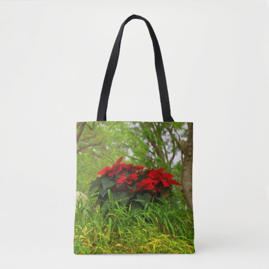 Red Poinsettia Tasche (Vorderseite)