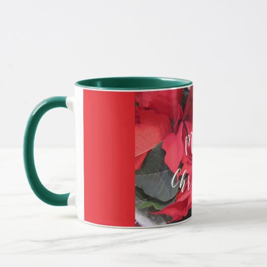 Red Poinsettia Tasse (Links)