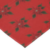 Red Poinsettia Weihnachten Tischdecke (Schrägansicht)