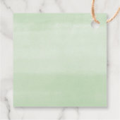 Red Poinsettia Weihnachtsdusche Gefallen Tags Geschenkanhänger (Rückseite)