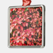 Red Poinsettia Weihnachtsfeier Blume Ornament Aus Metall (Links)