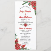 Red Poinsettia Weihnachtsprogramm Programm (Vorderseite)