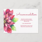 Red Poinsettia Weihnachtsunterkunft Begleitkarte (Vorderseite)