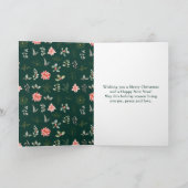 Red Poinsettia Wreath Frohe Weihnachten (Innenseite)