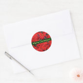 Red Poinsettias Christmas Sticker (Umschlag)