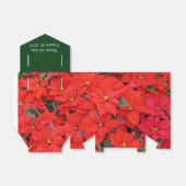Red Poinsettias I Christmas Holiday Floral Foto Geschenkschachtel (Ungefaltet)