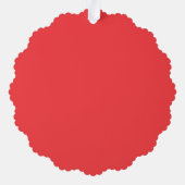 Red Poinsettias I Christmas Holiday Floral Foto Ornament Karte (Rückseite)