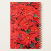 Red Poinsettias I Christmas Holiday Floral Foto Planer (Rückseite)