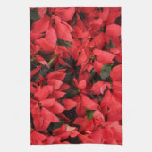 Red Poinsettias II Weihnachtsfeiertage Handtuch (Vertikal)