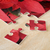 Red Poinsettias II Weihnachtsfeiertage Puzzle (Seite)