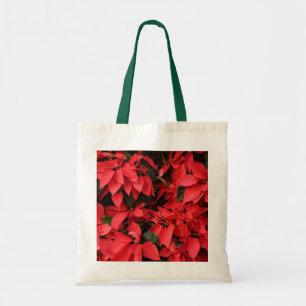 Red Poinsettias II Weihnachtsfeiertage Tragetasche