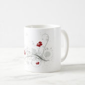 Red Poinsettias Kaffeetasse (VorderseiteRechts)