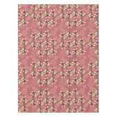 Red Poinsettias & Snowflakes Weihnachten Winter Tischdecke (Vorderseite)