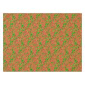 Red Poinsettias und Green Holly Tischdecke (Vorderseite (Horizontal))