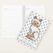 Red Point Birman / Ragdoll Cat And Paws & Text Planer (Anzeige)