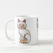 Red Point Birman / Ragdoll Cat Kaffeetasse (Links)