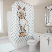 Red Point Birman / Ragdoll Cat & Paws Duschvorhang (Beispiel)