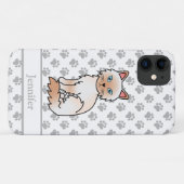 Red Point Birman / Ragdoll Niedlich Cat & Name Case-Mate iPhone Hülle (Rückseite (Horizontal))