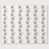 Red Point Birman / Ragdoll Niedlich Cat Pattern Geschenkpapier (Flach)