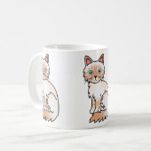 Red Point Tabby Birman / Ragdoll Cat Kaffeetasse (Vorderseite Links)