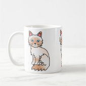 Red Point Tabby Birman / Ragdoll Cat Kaffeetasse (Links)