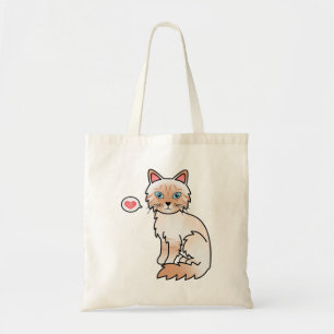 Red Point Tabby Birman / Ragdoll Cat Liebe Tragetasche