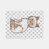 Red Point Tabby Birman / Ragdoll Niedlich Cat & Pa Fleecedecke (Vorderseite (Horizontal))