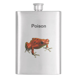 Red Poison Dart Frog Flachmann