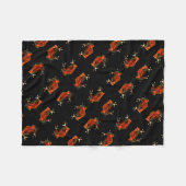Red Poison Dart Frog Fleece Blanket (Vorderseite (Horizontal))