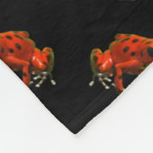 Red Poison Dart Frog Fleece Blanket (Ecke)
