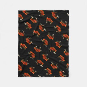 Red Poison Dart Frog Fleece Blanket