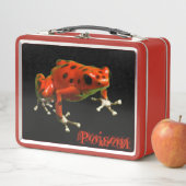 Red Poison Dart Frog Metall Brotdose (Beispiel)