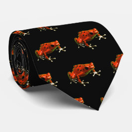 Red Poison Dart Frog Neck Tie Krawatte