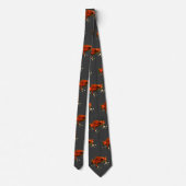 Red Poison Dart Frog Neck Tie Krawatte (Rückseite)