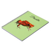 Red Poison Dart Frog Notizblock (Linke Seite)