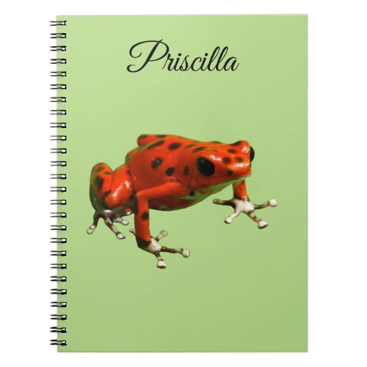 Red Poison Dart Frog Notizblock (Vorderseite)