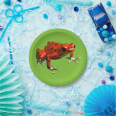 Red Poison Dart Frog Pappteller (Party)