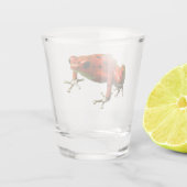 Red Poison Dart Frog Schnapsglas (Rückseite)