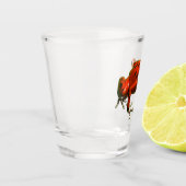 Red Poison Dart Frog Schnapsglas (Links)