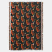 Red Poison Dart Frog Throw Blanket Decke (Vorderseite Vertikal)