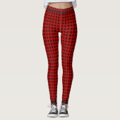 Red Poke A Dot mit Band Leggings (Vorderseite)
