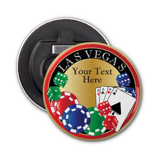 Red Poker Night | DIY Text Flaschenöffner (Vorderseite)