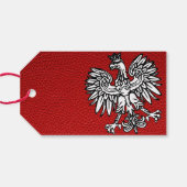 Red Poland Wedding Foto Geschenkanhänger (Rückseite Horizontal)