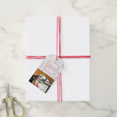 Red Poland Wedding Foto Geschenkanhänger (Mit Garn)