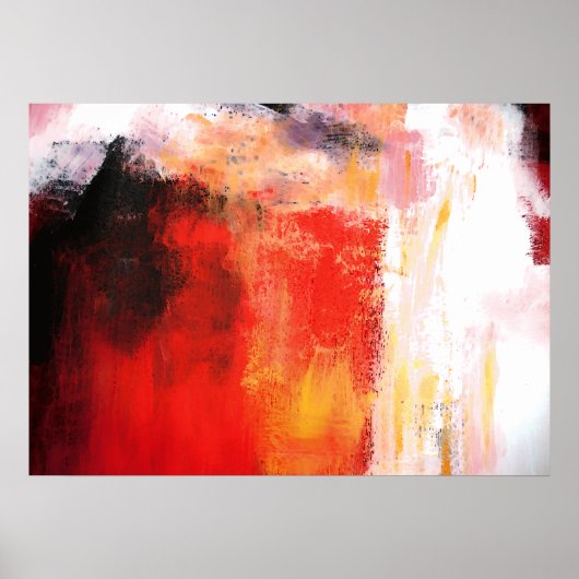 Red Polar - Abstrakt Art Poster (Vorne)