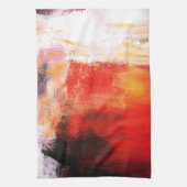Red Polar - Abstrakte Kunst Geschirrtuch (Vertikal)
